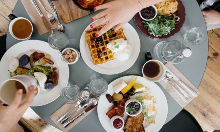 waffle-on-white-ceramic-plate